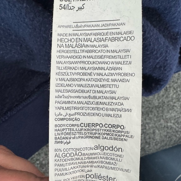 Under Armour Pullover Hoodie Fleece Men XL USA Flag Patriotic Blue Softball Texa - Picture 10 of 10